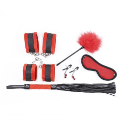 Generique Kit Bondage 5 Pièces Rouge